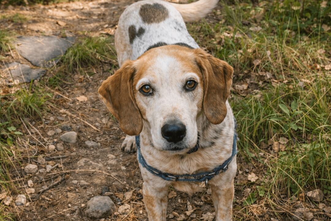 A calm, well-trained dog